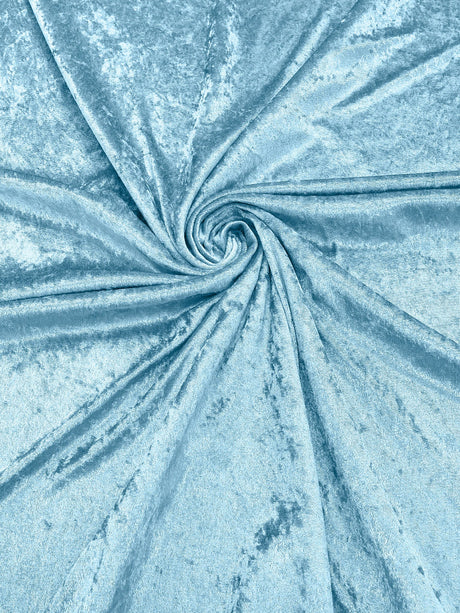 Crush Stretch Panne Velvet Fabric - 58" Width, Crushed Texture, Stretch Knit Back (1 Yard)