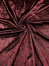 Crush Stretch Panne Velvet Fabric - 58" Width, Crushed Texture, Stretch Knit Back (1 Yard)