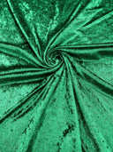 Crush Stretch Panne Velvet Fabric - 58" Width, Crushed Texture, Stretch Knit Back (1 Yard)