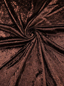 Crush Stretch Panne Velvet Fabric - 58" Width, Crushed Texture, Stretch Knit Back (1 Yard)