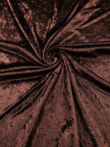 Crush Stretch Panne Velvet Fabric - 58" Width, Crushed Texture, Stretch Knit Back (1 Yard)