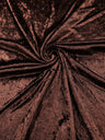 Crush Stretch Panne Velvet Fabric - 58" Width, Crushed Texture, Stretch Knit Back (1 Yard)