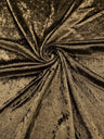 Crush Stretch Panne Velvet Fabric - 58" Width, Crushed Texture, Stretch Knit Back (1 Yard)