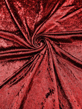 Crush Stretch Panne Velvet Fabric - 58" Width, Crushed Texture, Stretch Knit Back (1 Yard)