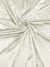 Crush Stretch Panne Velvet Fabric - 58" Width, Crushed Texture, Stretch Knit Back (1 Yard)