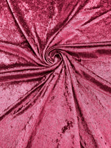 Crush Stretch Panne Velvet Fabric - 58" Width, Crushed Texture, Stretch Knit Back (1 Yard)