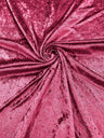 Crush Stretch Panne Velvet Fabric - 58" Width, Crushed Texture, Stretch Knit Back (1 Yard)