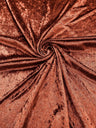 Crush Stretch Panne Velvet Fabric - 58" Width, Crushed Texture, Stretch Knit Back (1 Yard)