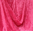 Crushed Panne Velour Polyester Fabric - Fuschia, 58/60" Width (1 Yard)