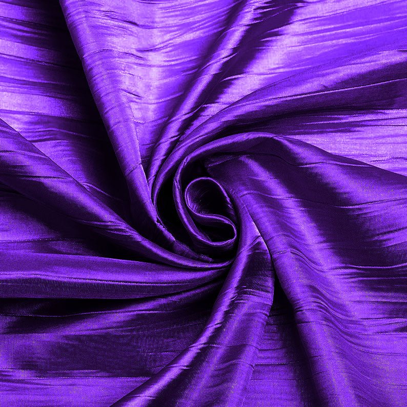 Crushed Taffeta Stretch Taffeta Fabric - Solid, 58" Width (1 Yard)