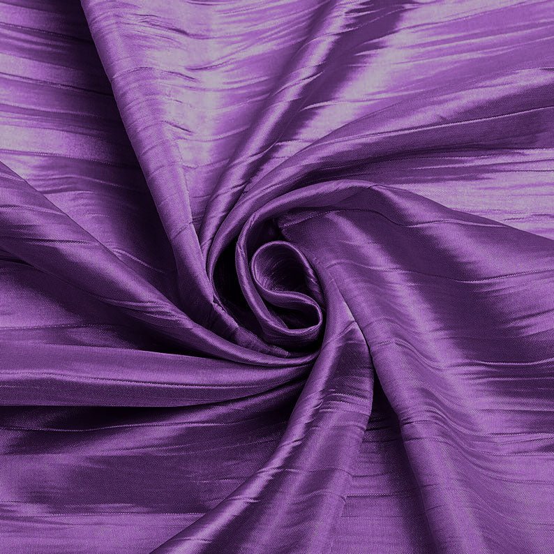 Crushed Taffeta Stretch Taffeta Fabric - Solid, 58" Width (1 Yard)