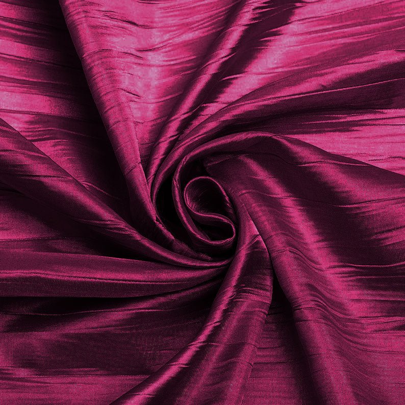 Crushed Taffeta Stretch Taffeta Fabric - Solid, 58" Width (1 Yard)