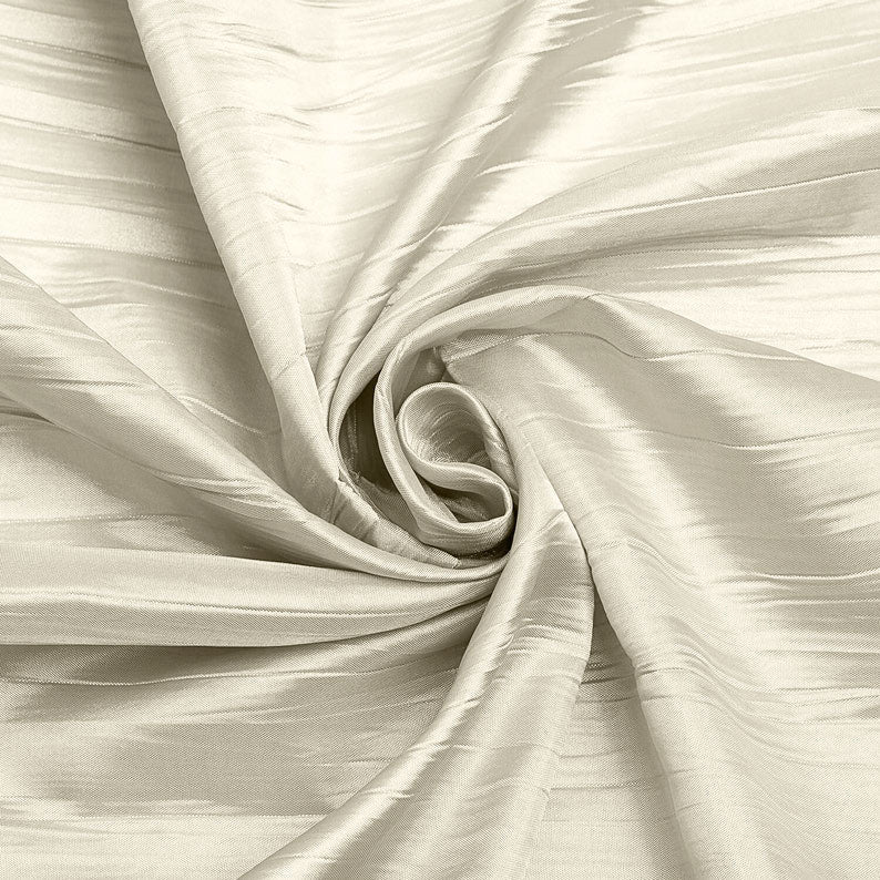 Crushed Taffeta Stretch Taffeta Fabric - Solid, 58" Width (1 Yard)