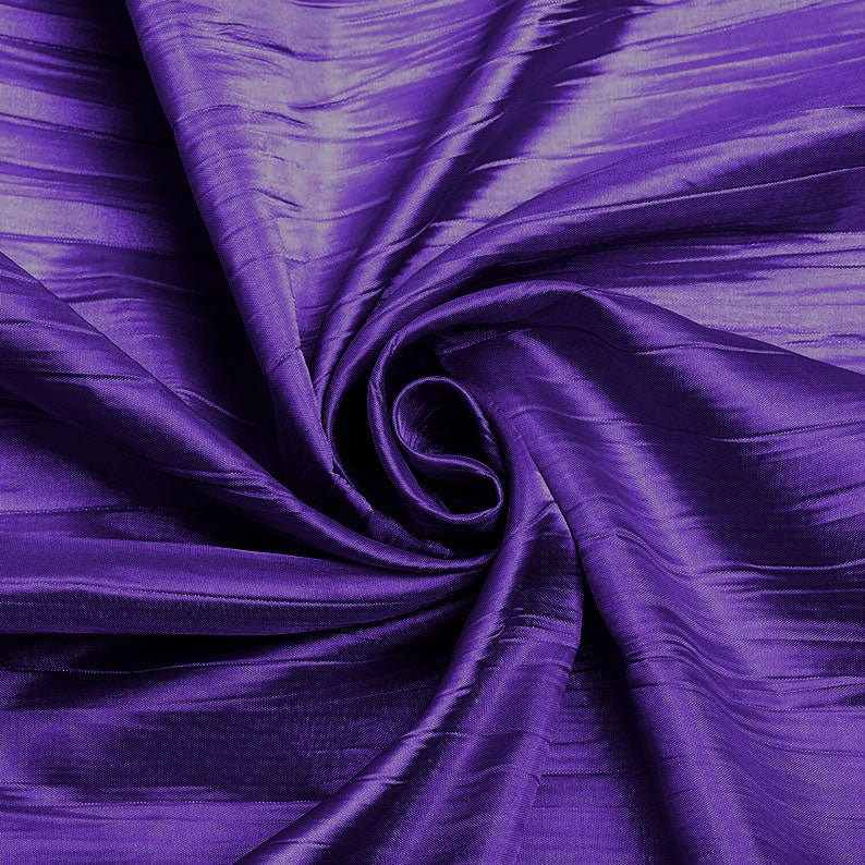 Crushed Taffeta Stretch Taffeta Fabric - Solid, 58" Width (1 Yard)