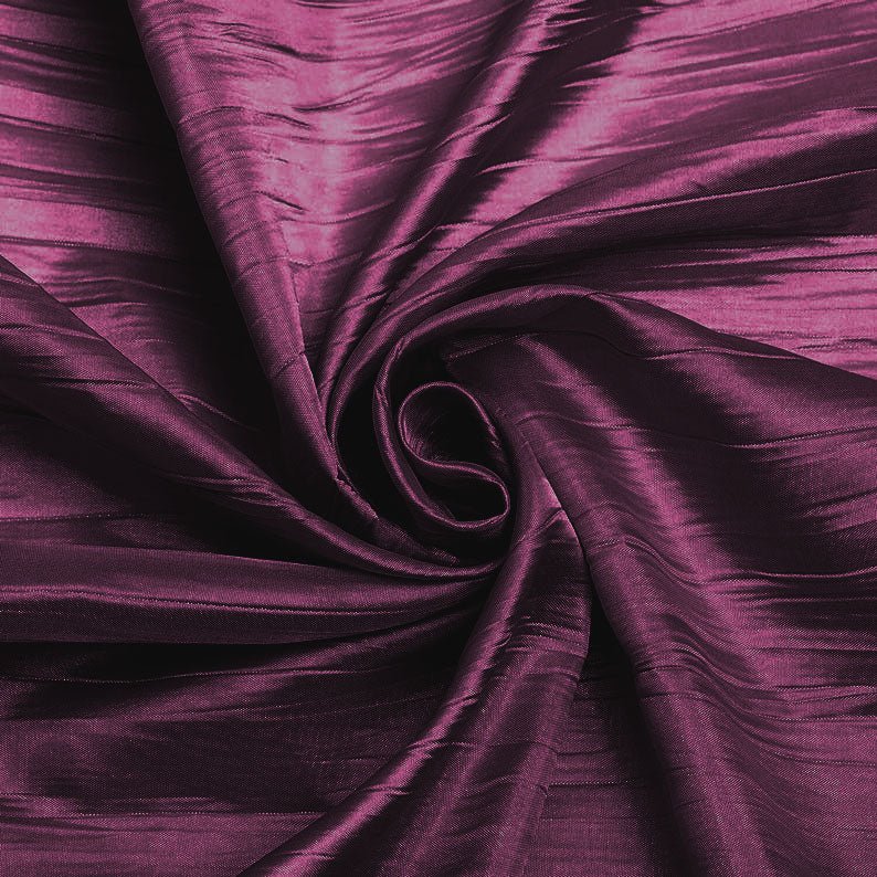 Crushed Taffeta Stretch Taffeta Fabric - Solid, 58" Width (1 Yard)