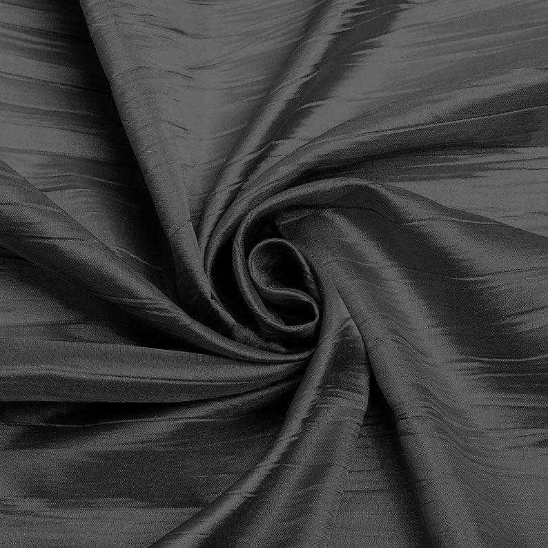 Crushed Taffeta Stretch Taffeta Fabric - Solid, 58" Width (1 Yard)