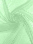 Crystal Organza Nylon Polyester Fabric - Sheer, Lightweight, 59/60" Width (1 Yard)