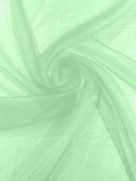 Crystal Organza Nylon Polyester Fabric - Sheer, Lightweight, 59/60" Width (1 Yard)