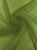 Crystal Organza Nylon Polyester Fabric - Sheer, Lightweight, 59/60" Width (1 Yard)