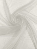 Crystal Organza Nylon Polyester Fabric - Sheer, Lightweight, 59/60" Width (1 Yard)