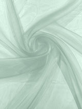 Crystal Organza Nylon Polyester Fabric - Sheer, Lightweight, 59/60" Width (1 Yard)