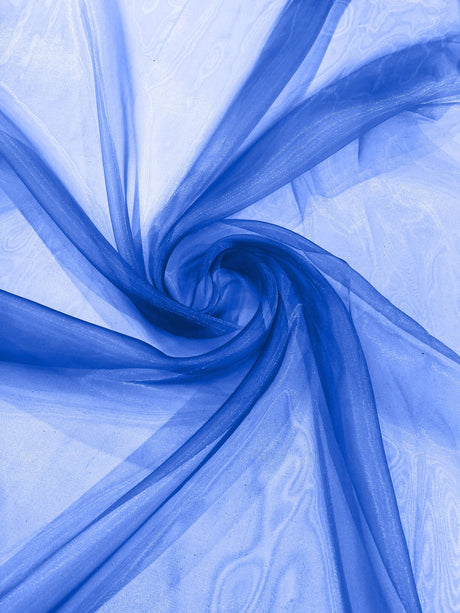Crystal Organza Nylon Polyester Fabric - Sheer, Lightweight, 59/60" Width (1 Yard)