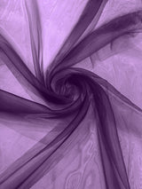 Crystal Organza Nylon Polyester Fabric - Sheer, Lightweight, 59/60" Width (1 Yard)