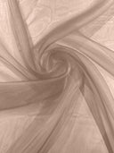 Crystal Organza Nylon Polyester Fabric - Sheer, Lightweight, 59/60" Width (1 Yard)