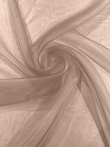 Crystal Organza Nylon Polyester Fabric - Sheer, Lightweight, 59/60" Width (1 Yard)