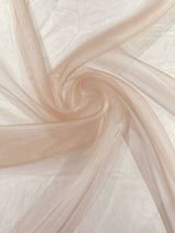 Crystal Organza Nylon Polyester Fabric - Sheer, Lightweight, 59/60" Width (1 Yard)