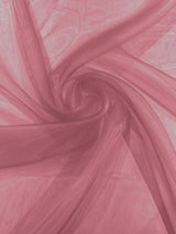 Crystal Organza Nylon Polyester Fabric - Sheer, Lightweight, 59/60" Width (1 Yard)