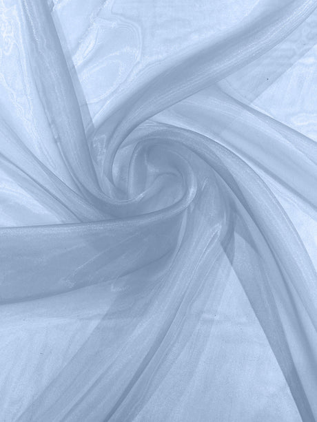 Crystal Organza Nylon Polyester Fabric - Sheer, Lightweight, 59/60" Width (1 Yard)