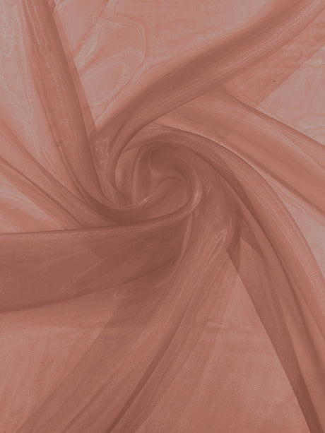 Crystal Organza Nylon Polyester Fabric - Sheer, Lightweight, 59/60" Width (1 Yard)