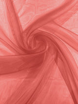 Crystal Organza Nylon Polyester Fabric - Sheer, Lightweight, 59/60" Width (1 Yard)