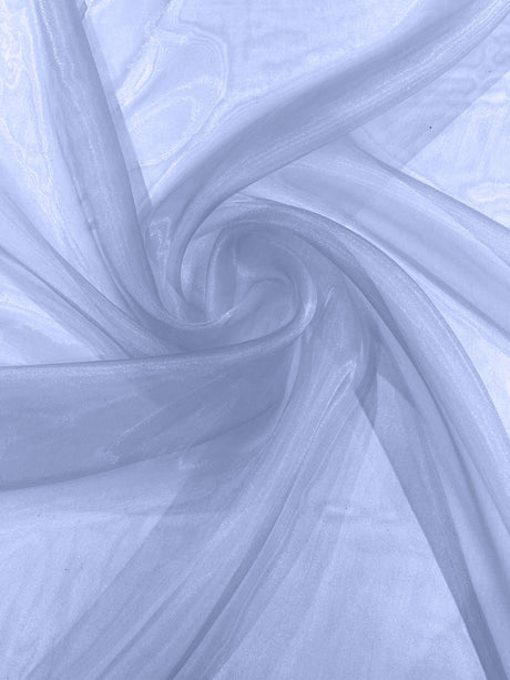 Crystal Organza Nylon Polyester Fabric - Sheer, Lightweight, 59/60" Width (1 Yard)