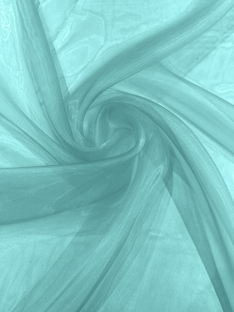 Crystal Organza Nylon Polyester Fabric - Sheer, Lightweight, 59/60" Width (1 Yard)