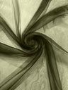 Crystal Organza Nylon Polyester Fabric - Sheer, Lightweight, 59/60" Width (1 Yard)