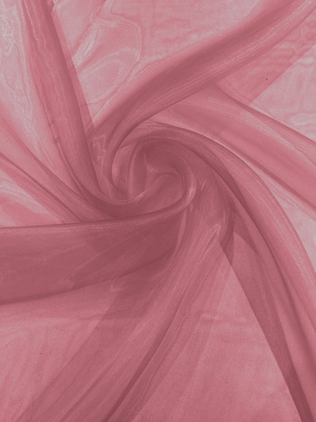 Crystal Organza Nylon Polyester Fabric - Sheer, Lightweight, 59/60" Width (1 Yard)