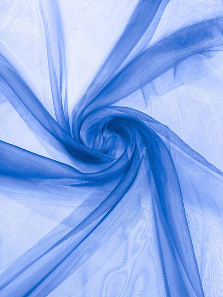 Crystal Organza Nylon Polyester Fabric - Sheer, Lightweight, 59/60" Width (1 Yard)
