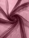 Crystal Organza Nylon Polyester Fabric - Sheer, Lightweight, 59/60" Width (1 Yard)