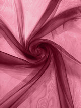 Crystal Organza Nylon Polyester Fabric - Sheer, Lightweight, 59/60" Width (1 Yard)