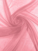 Crystal Organza Nylon Polyester Fabric - Sheer, Lightweight, 59/60" Width (1 Yard)