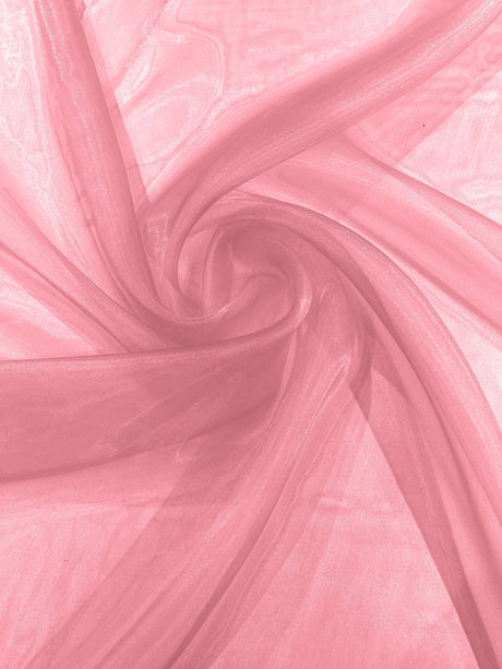 Crystal Organza Nylon Polyester Fabric - Sheer, Lightweight, 59/60" Width (1 Yard)