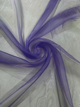 Crystal Organza Nylon Polyester Fabric - Sheer, Lightweight, 59/60" Width (1 Yard)