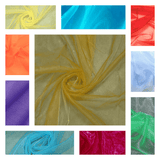 Crystal Organza Nylon Polyester Fabric - Sheer, Lightweight, 59/60" Width (1 Yard)