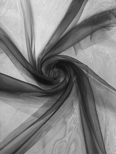 Crystal Organza Nylon Polyester Fabric - Sheer, Lightweight, 59/60" Width (1 Yard)