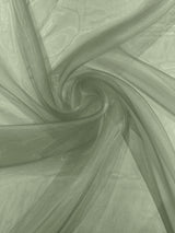Crystal Organza Nylon Polyester Fabric - Sheer, Lightweight, 59/60" Width (1 Yard)