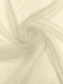 Crystal Organza Nylon Polyester Fabric - Sheer, Lightweight, 59/60" Width (1 Yard)