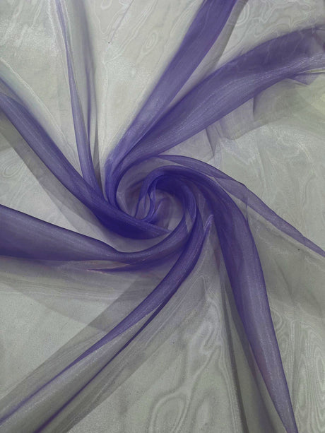 Crystal Organza Nylon Polyester Fabric - Sheer, Lightweight, 59/60" Width (1 Yard)