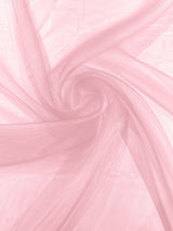 Crystal Organza Nylon Polyester Fabric - Sheer, Lightweight, 59/60" Width (1 Yard)